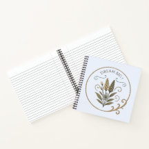 Notizbuch, floral, elegant, Träume groß schreiben.