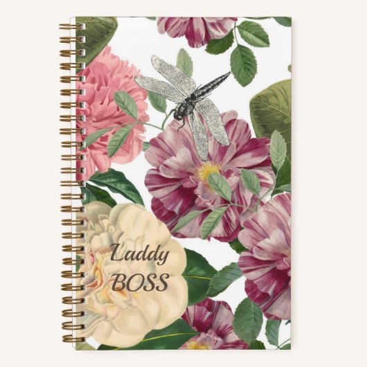 Notizbuch Floral und Butterfly (Vorderseite)
