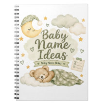 Notizbuch für Baby Namen Ideen