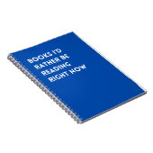 Notizbuch für Bücherliebhaber Notizblock (Rechte Seite)