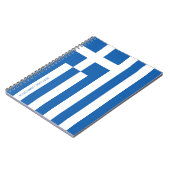 Notizbuch für die griechische Flagge Notizblock (Linke Seite)