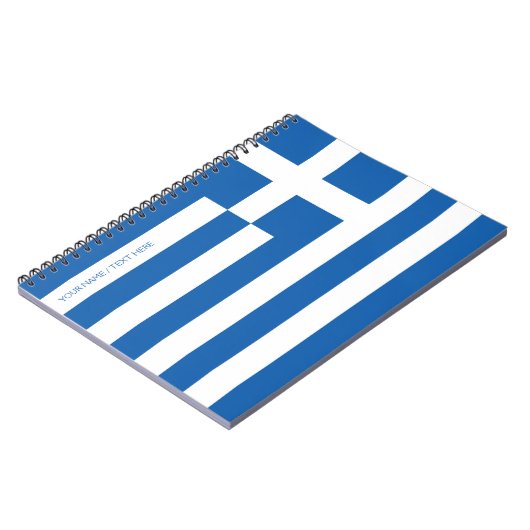 Notizbuch für die griechische Flagge Notizblock (Linke Seite)