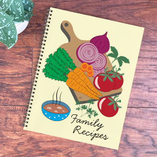 Notizbuch für Familienrezepte für Gemüse