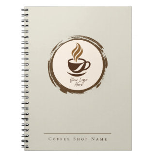 Notizbuch für individuelle Kaffees shops mit Logo Notizblock