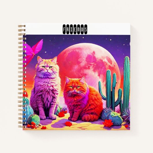 Notizbuch für Katzenliebhaber (Vorderseite)