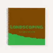 Notizbuch für Landschaftsbaudienste (Vorderseite)