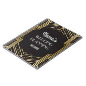 Notizbuch Gatsby Kunst-Deko, der Notizblock (Linke Seite)