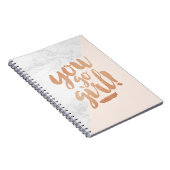 Notizbuch gehen Sie Mädchen-kupferne Notizblock (Rechte Seite)