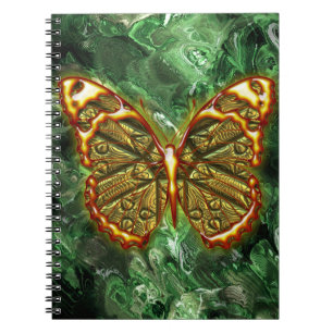 Notizbuch Gravierter Schmetterling 1 Notizblock