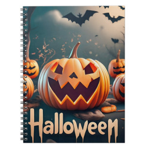 Notizbuch Halloween-Kürbisse Notizblock