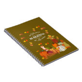 Notizbuch Herbst Journal Scarecrow Seien dankbar Notizblock (Rechte Seite)
