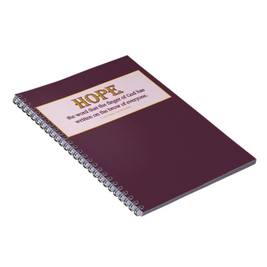 Notizbuch: Hoffnung Notizblock (Rechte Seite)