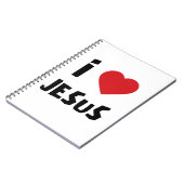 Notizbuch Ich liebe Jesus Notizblock (Linke Seite)
