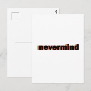 Notizbuch ignorieren postkarte