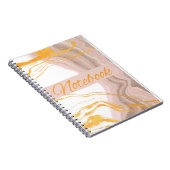 Notizbuch in weiß und rosa und gold notizblock (Rechte Seite)