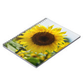 Notizbuch - Isolierte Sonnenblume Notizblock (Linke Seite)