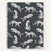 Notizbuch Journal | Spiralbuch mit Gepard-Muster (Vorderseite)