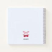 Notizbuch Journal | Süße Kirschschleife Cute (Rückseite)