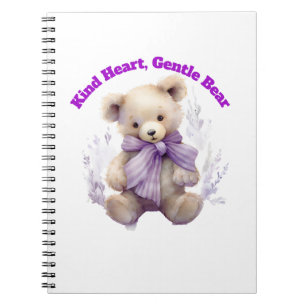 Notizbuch Kind Heart Gentle Bear - Süßes Bärendesi Notizblock