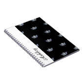 Notizbuch-Krone u. individueller Name Notizblock (Rechte Seite)