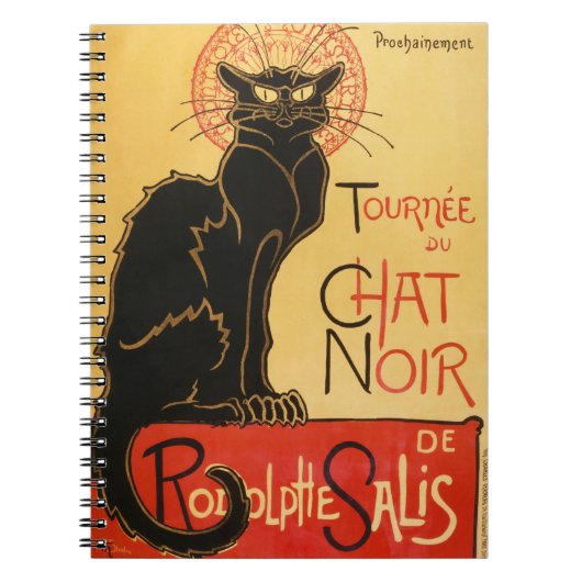 Notizbuch Le Chat Noir Notizblock (Vorderseite)