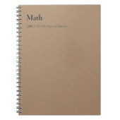 Notizbuch-Mathematik Notizblock (Vorderseite)