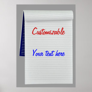 Notizbuch merkt kundengerechtes poster