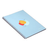 Notizbuch mit abstrakten Formen Notizblock (Rechte Seite)