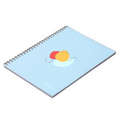 Notizbuch mit abstrakten Formen Notizblock (Linke Seite)