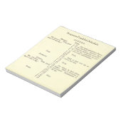Notizbuch mit Benjamin Franklins Zeitplan Notizblock (Rotiert)
