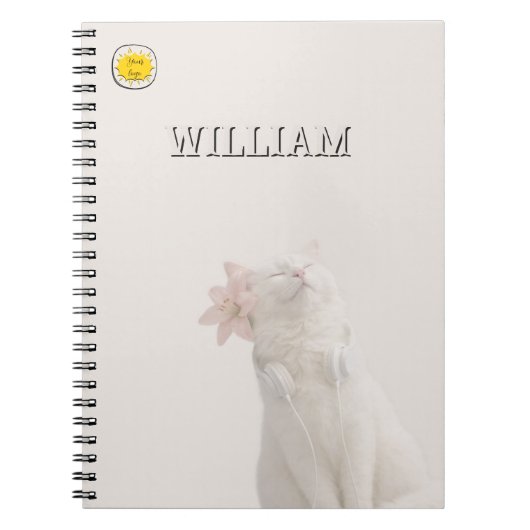 Notizbuch mit benutzerdefiniertem Katzenfoto Notizblock (Vorderseite)
