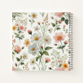 Notizbuch mit Blume (Rückseite)