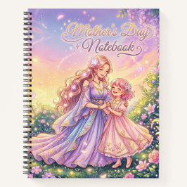 Notizbuch mit Blumen zum Muttertag