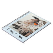 Notizbuch mit Eulenabdeckung Notizblock (Linke Seite)