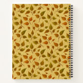 Notizbuch mit Herbstblättern (Rückseite)