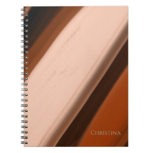 Notizbuch mit individuellem Namen Faux-Holz Fantas Notizblock