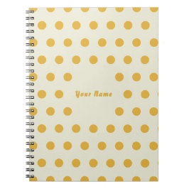 Notizbuch mit individuellem Namen und Candy Yellow Notizblock