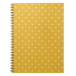 Notizbuch mit kleinem Punkte-Muster in Candy-Gelb Notizblock