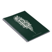 Notizbuch mit Linolschnitt-Monogramm 'Buchstabe B' Notizblock (Rechte Seite)