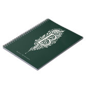 Notizbuch mit Linolschnitt-Monogramm 'Buchstabe B' Notizblock (Linke Seite)