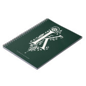 Notizbuch mit Linolschnitt-Monogramm Buchstabe K B Notizblock (Linke Seite)