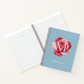 Notizbuch mit personalisiertem Roseninitial | Mode (Innenseite)