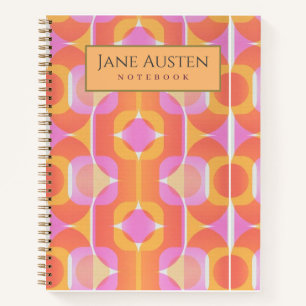 Notizbuch mit personalisiertem Tapetenmuster aus d