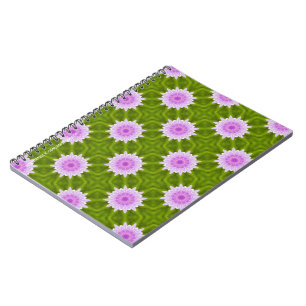Notizbuch mit rosa Schneeflocken Notizblock