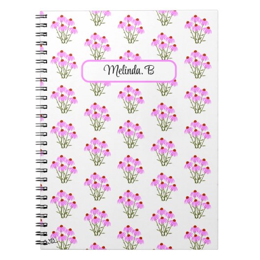Notizbuch mit Scheibenblumen Notizblock (Vorderseite)