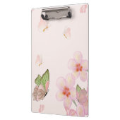 Notizbuch mit skurrilem Schmetterlingsdesign Klemmbrett (Links)