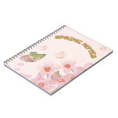Notizbuch mit skurrilem Schmetterlingsdesign Notizblock (Linke Seite)