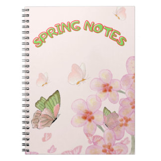 Notizbuch mit skurrilem Schmetterlingsdesign Notizblock