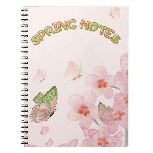 Notizbuch mit skurrilem Schmetterlingsdesign Notizblock (Vorderseite)