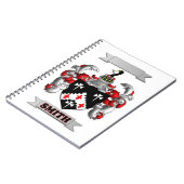 Notizbuch mit Smith Nachname und Schild Notizblock (Linke Seite)